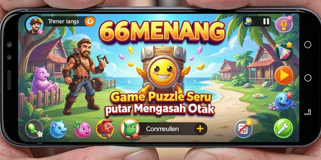 Screenshot gameplay 66MENANG yang menampilkan tantangan Puzzle.