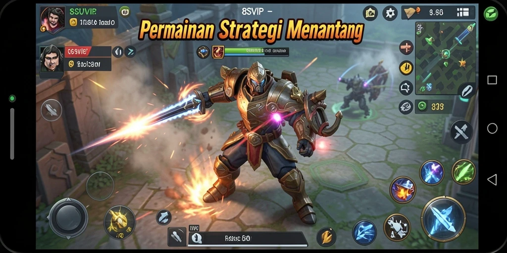 Tampilan gameplay menantang di 8SVIP dengan strategi yang mendalam.