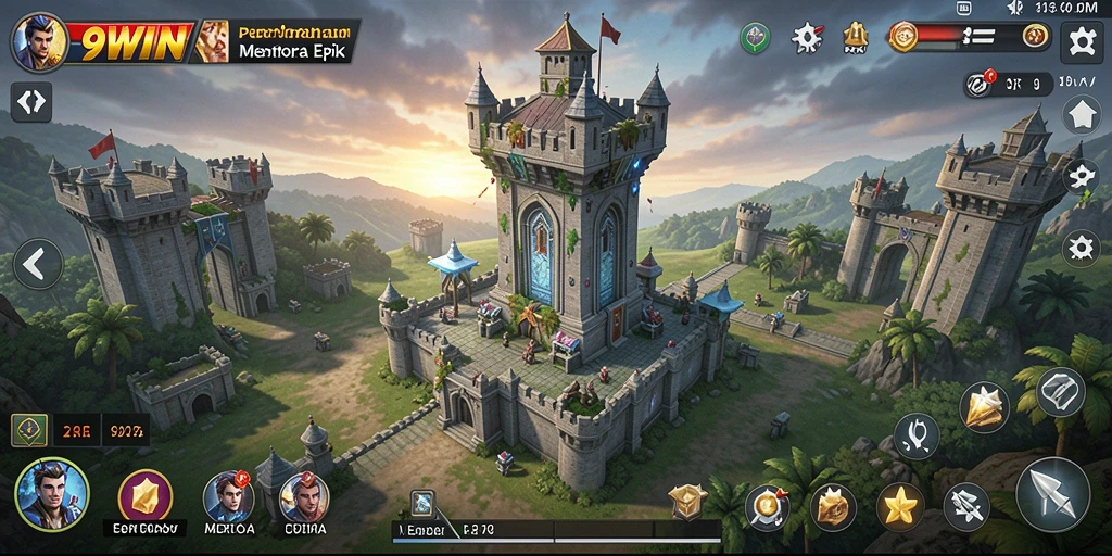Tampilan menarik gameplay Tower Defense dengan strategi yang mendebarkan.