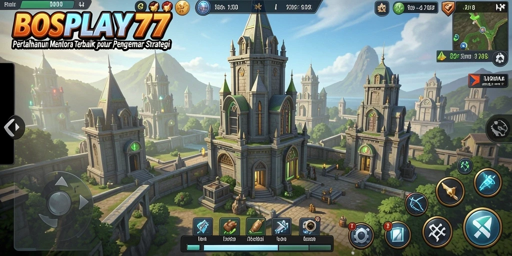 Tangkapan layar dari gameplay menegangkan di <strong>BOSPLAY77</strong> menunjukkan strategi Tower Defense yang mendebarkan.