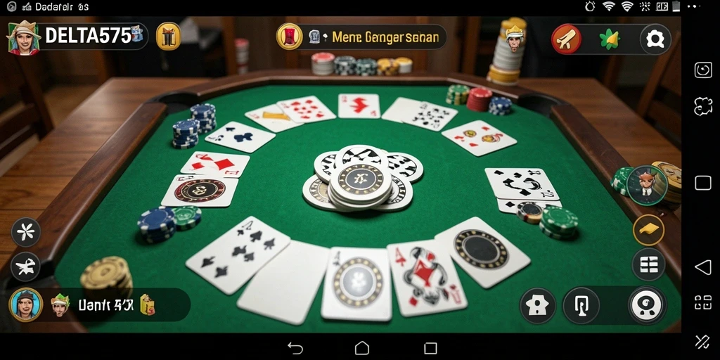 Tampilan gameplay Gaple yang seru di DELTA575.