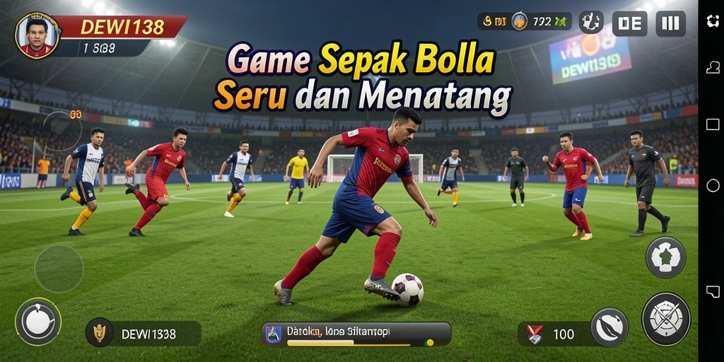 Tampilan seru dalam permainan DEWI138 saat pemain bertanding di lapangan.