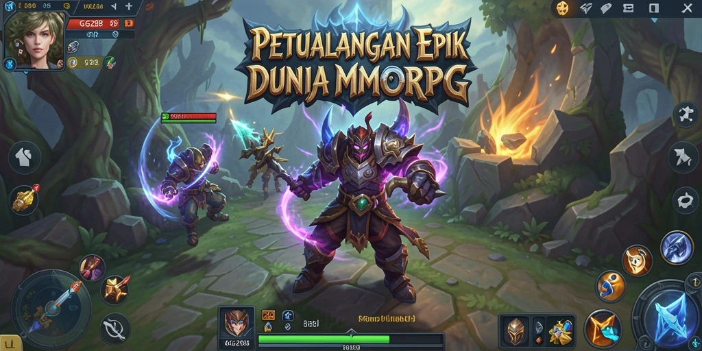 Tampilan gameplay seru dalam dunia petualangan MMORPG GG288.