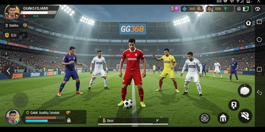 Screenshot gameplay GG368 yang menampilkan aksi seru di lapangan.