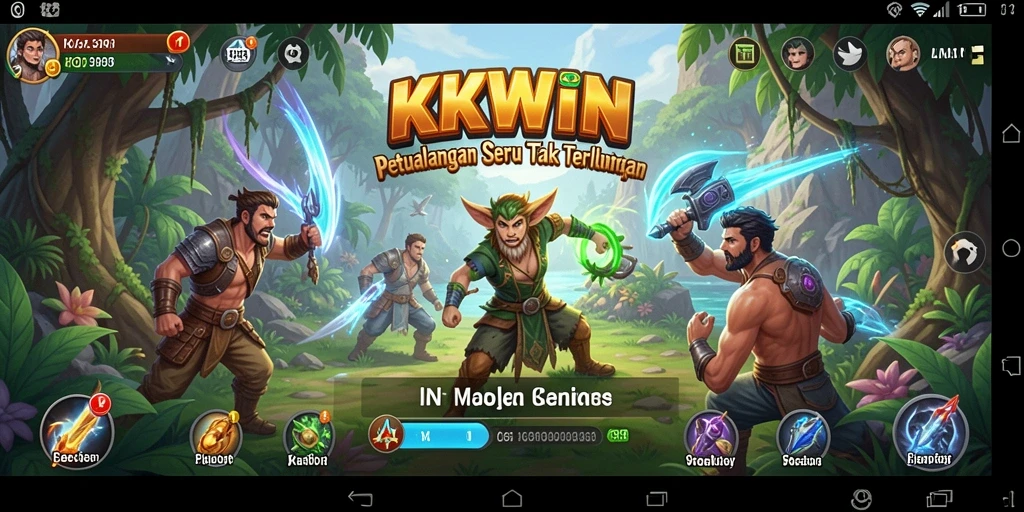 Tampilan gameplay KKWIN yang penuh petualangan dan tantangan seru.