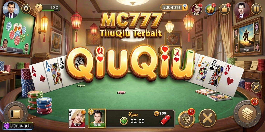 Gameplay seru QiuQiu di MC777 dengan pemain aktif.