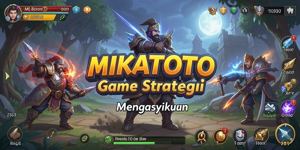 Tangkapan layar MIKATOTO menampilkan aksi strategi yang mendebarkan.