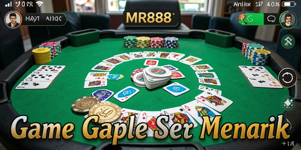 Gambaran permainan Gaple yang seru dan menyenangkan di MR888.