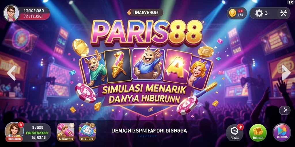 Tangkapan layar menunjukkan gameplay mendetail dalam simulasi PARIS88.