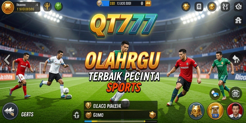 Screenshot gameplay QT777 menampilkan aksi seru olahraga kompetitif.