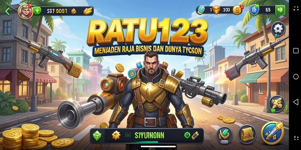 Screenshot utama menampilkan gameplay menarik dari RATU123 yang penuh strategi Tycoon.