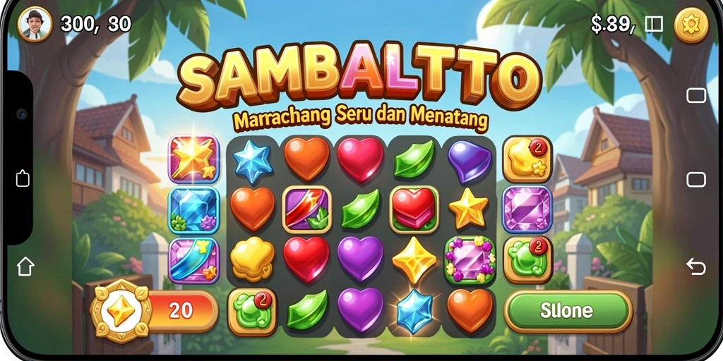 Tampilan gameplay SAMBALTOTO yang seru dan penuh warna.