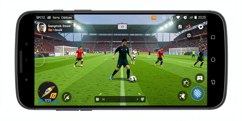 Tampilan gameplay SP212 yang menegangkan di lapangan hijau.