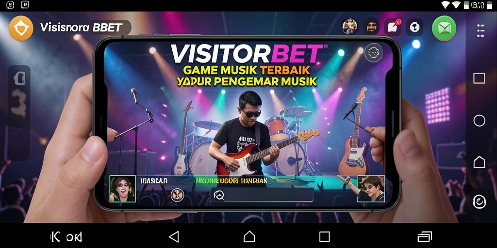Screenshot gameplay VISITORBET dengan tantangan musik seru.